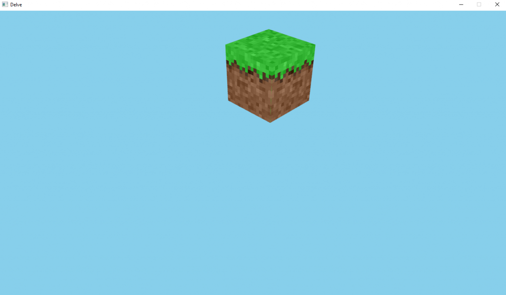 A lonely block floating in the void